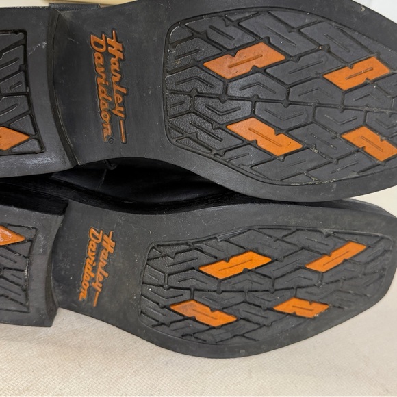 Harley-Davidson Boots Men's SZ US10 EU43 Harness Motorcycle Pull-On Black Heavy - Picture 9 of 14